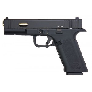 Страйкбольный пистолет KWC Model 17 CO2 Blowback Pistol - Black (Metal Slide)